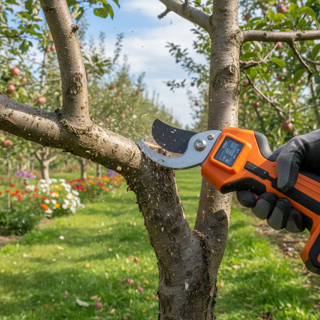 Sécateur Électrique Professionnel - Coupe Nette et Sans Effort - JARDINVERT MALIN.COM